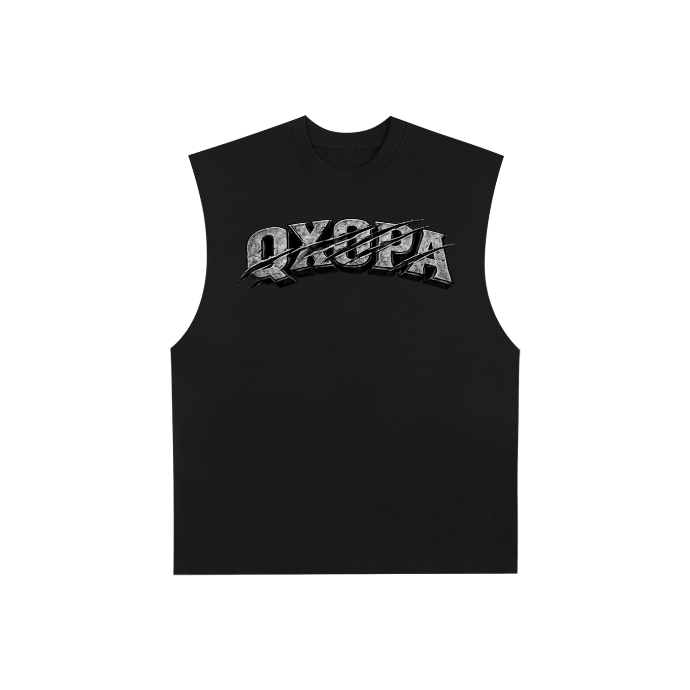 Raw Edge Cotton Tank Top