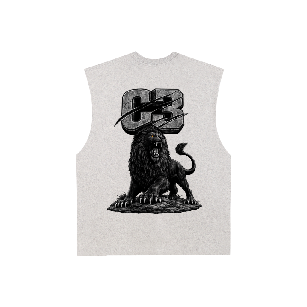Raw Edge Cotton Tank Top