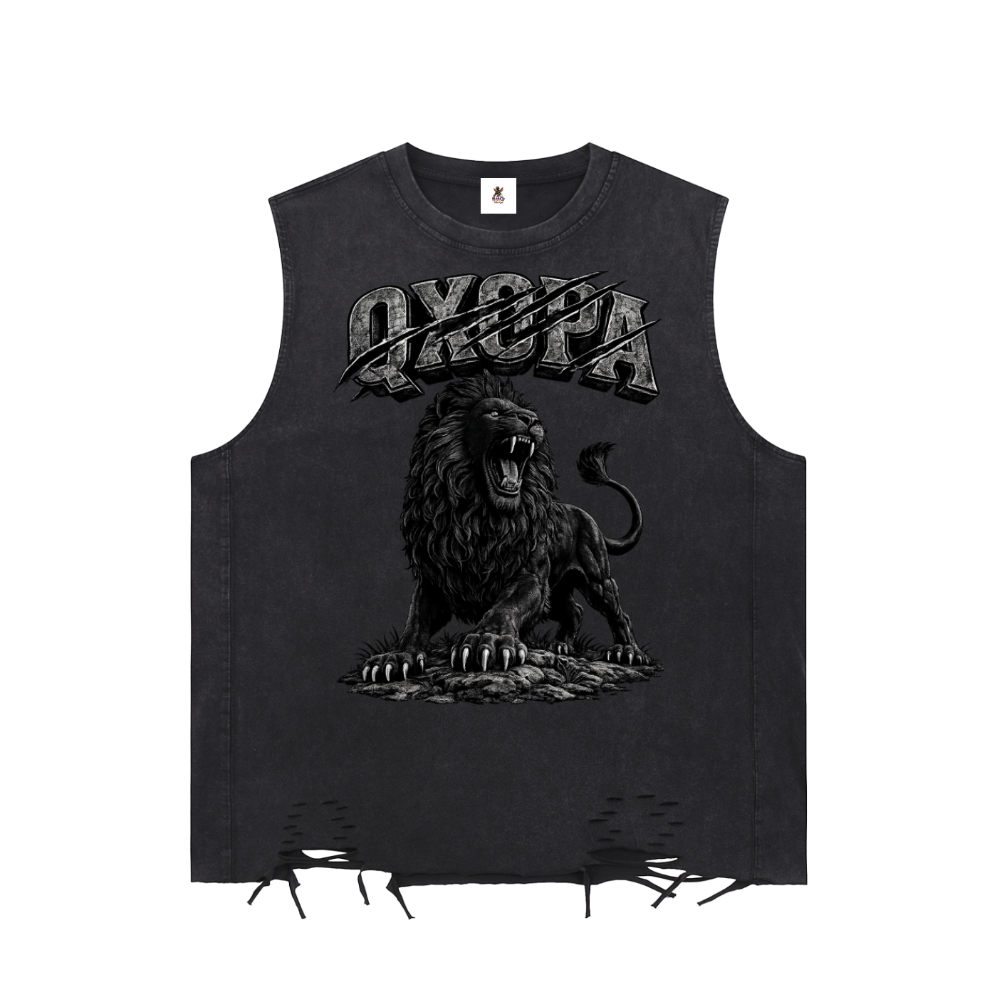 Snow Washed Raw-Hem Tank Top