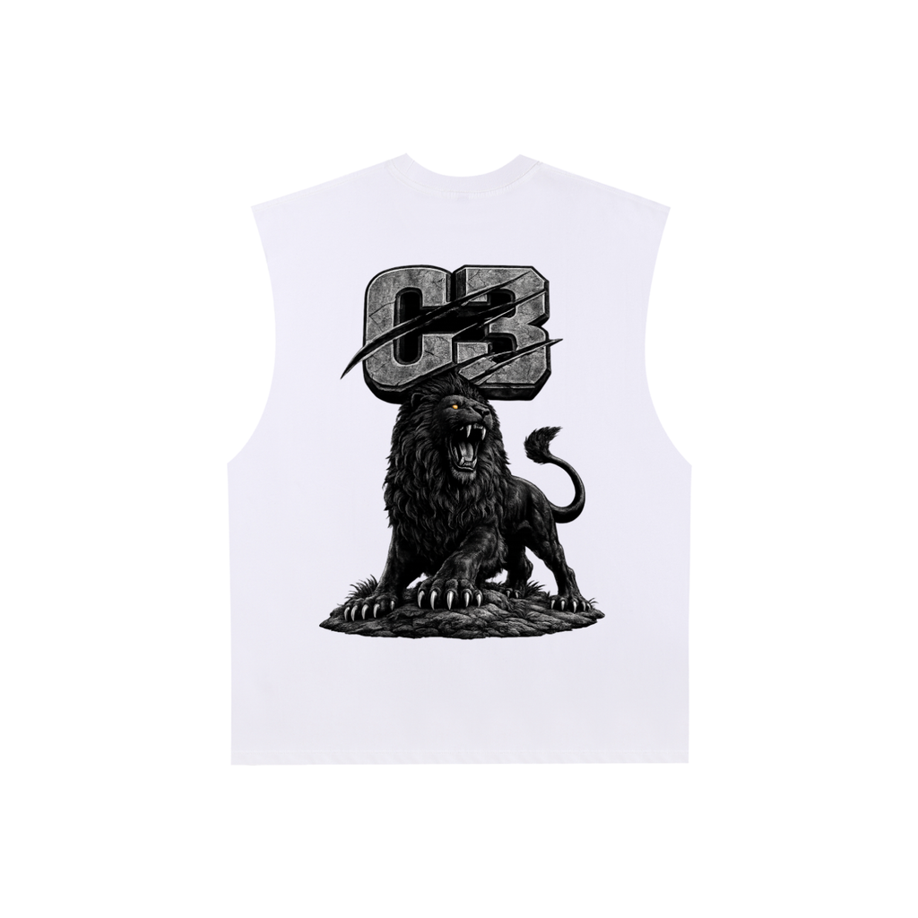Raw Edge Cotton Tank Top